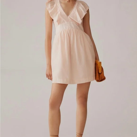 Anthropologie V-Neck Plunge Tunic Mini Dress - Picture 7 of 14
